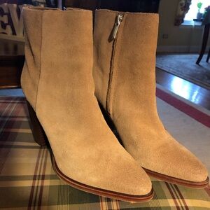Women's Sam Edelman Tan Suede Ankle Boots